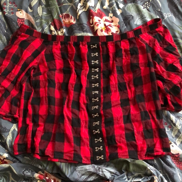 Women’s Hot Topic Off-Shoulder Top (X-Large) - Picture 1 of 1